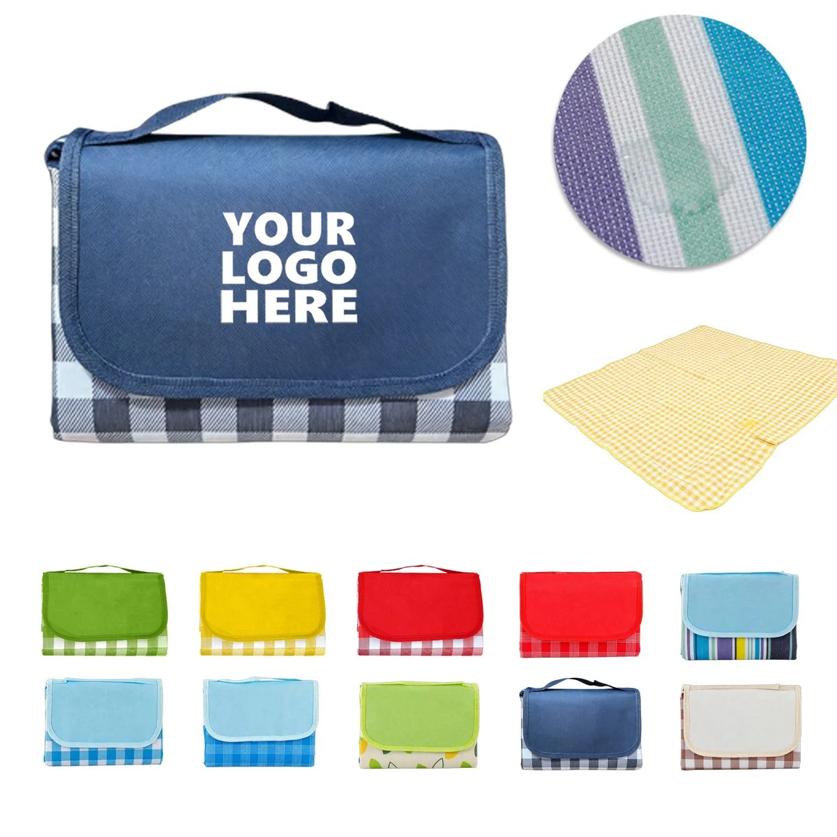 59 Inch Waterproof Oxford Fabric Outdoor Picnic Blanket 1