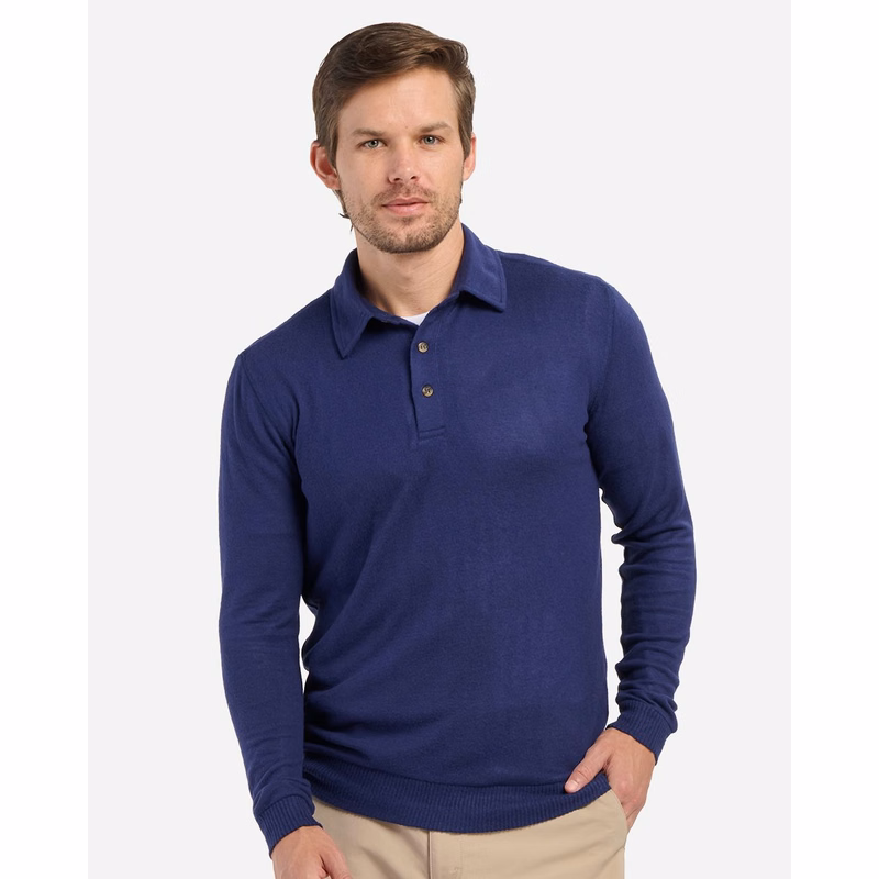 Men's Cuddle Sweater Polo - BM1101