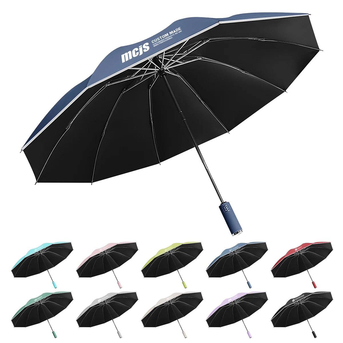 Sunny and Rainy Umbrella with Reflective Strip 1