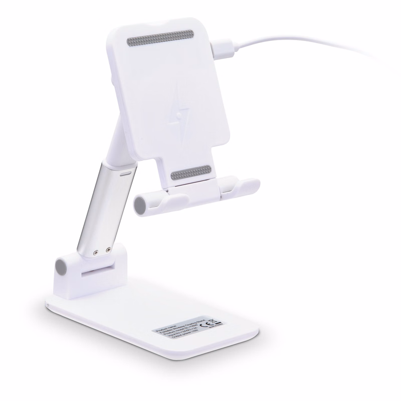 Desktop Cell Phone Holder w/ Wireless Charger