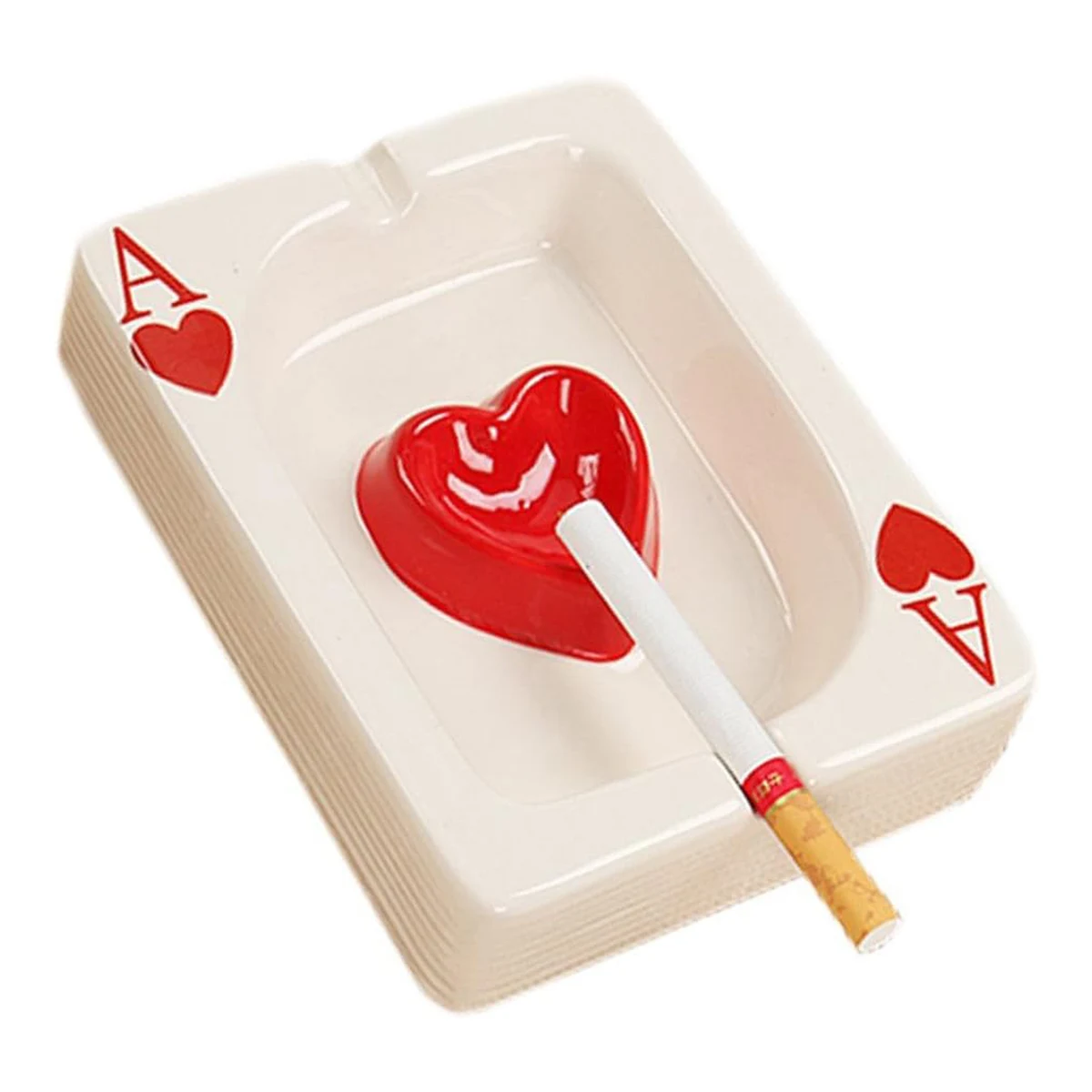 Ceramic Poker Theme Ashtray 1