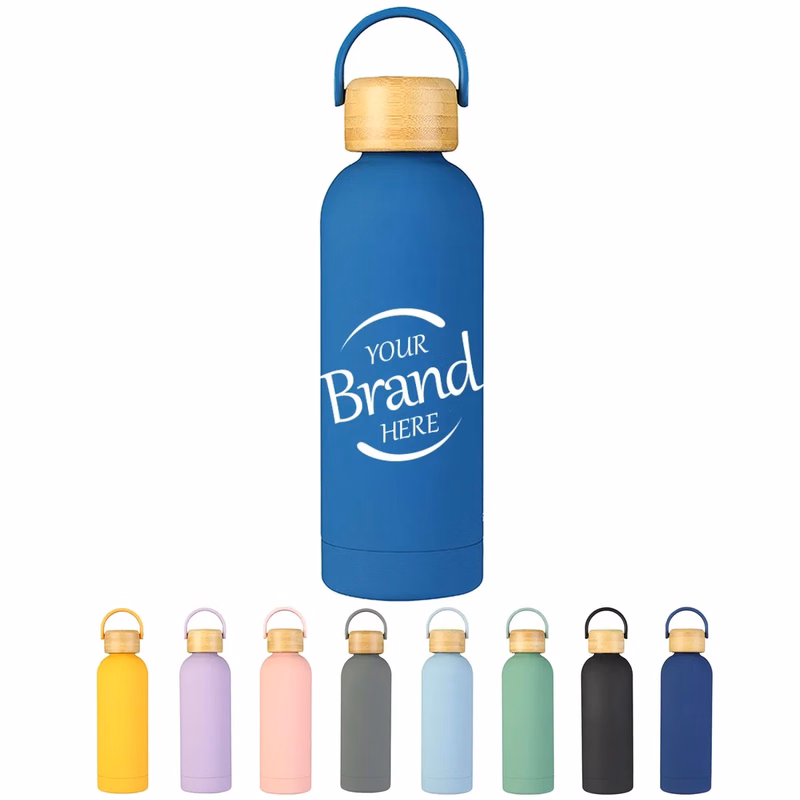 17oz Thermos Bottle With Wooden Lid
