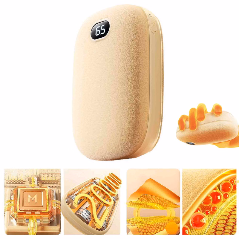 Digital Display Warm Hands Power Bank