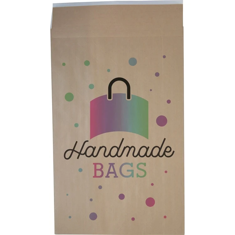 Full Color Dura-Bag Expandable Natural Paper Mailer (12.5" W x 20" H x 4" D) 1