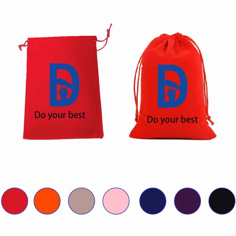 Drawstring Cloth Gift Jewelry Pouch MOQ 30