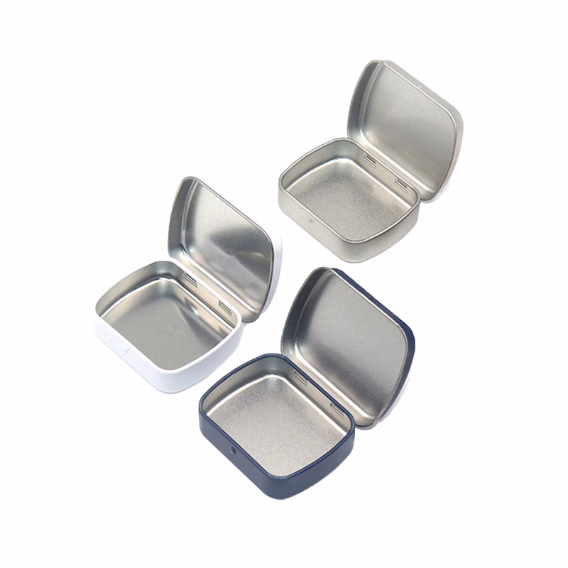 Slide Top Rectangular Metal Container