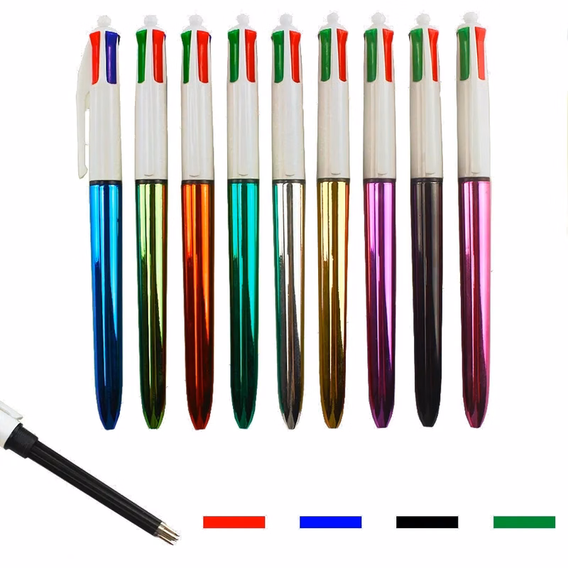 Four-color push ballpoint pen
