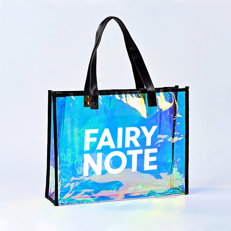 Iridescent Clear PVC Tote Bag