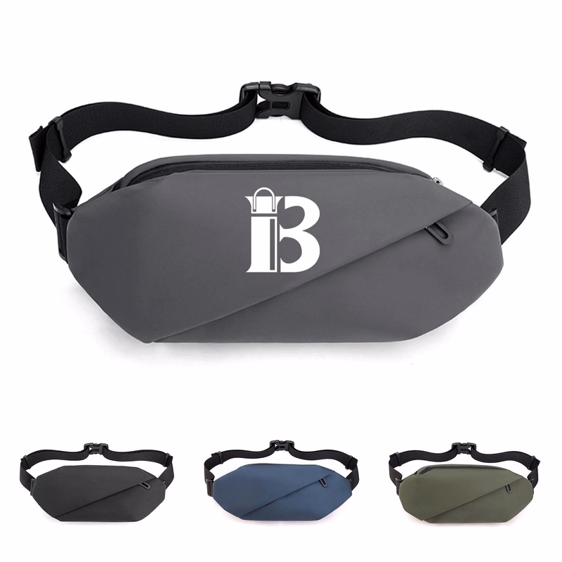 Men's nylon casual crossbody waist bag