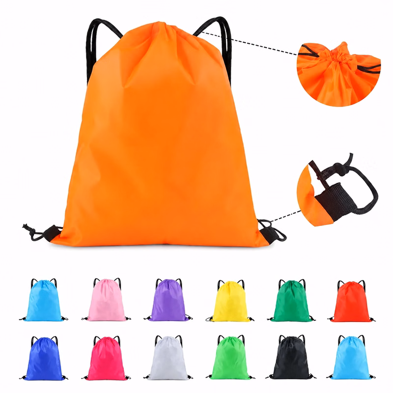 210D Water-Resistant Oxford Drawstring Rucksack