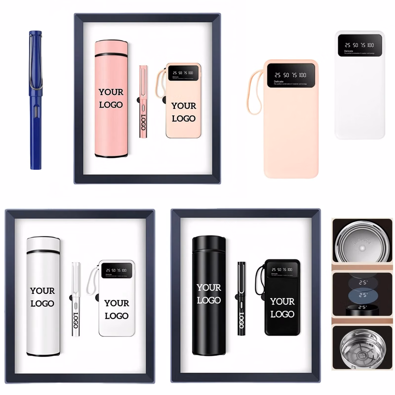 Power Bank Tumbler and Pen Business Gift Set