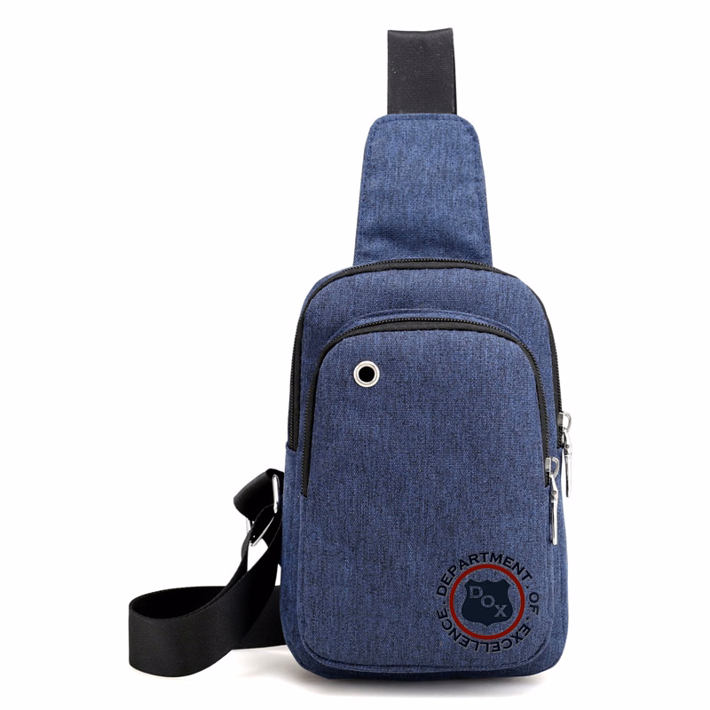 Portable Headphone Hole CrossBody Bag