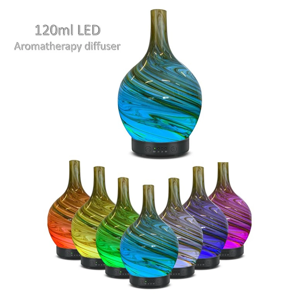 3D Glass Aromatherapy Ultrasonic Humidifier 1