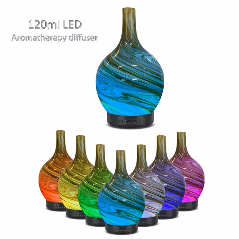 3D Glass Aromatherapy Ultrasonic Humidifier