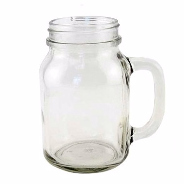 20oz Clear Glass Mason Jar (Without Lid)