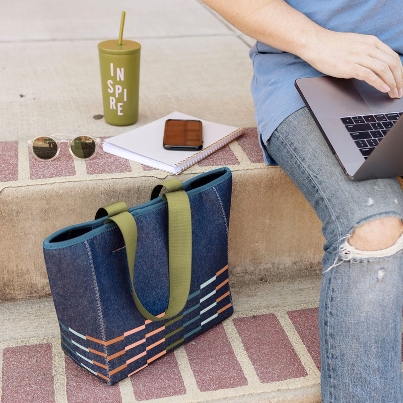 ALL DAY TOTE - DENIM NEOPRENE - SMALL