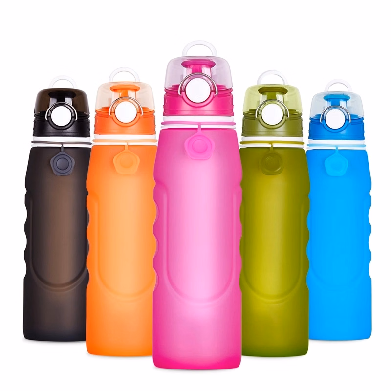 24oz Folding Sports Water Bottles- FDA certified