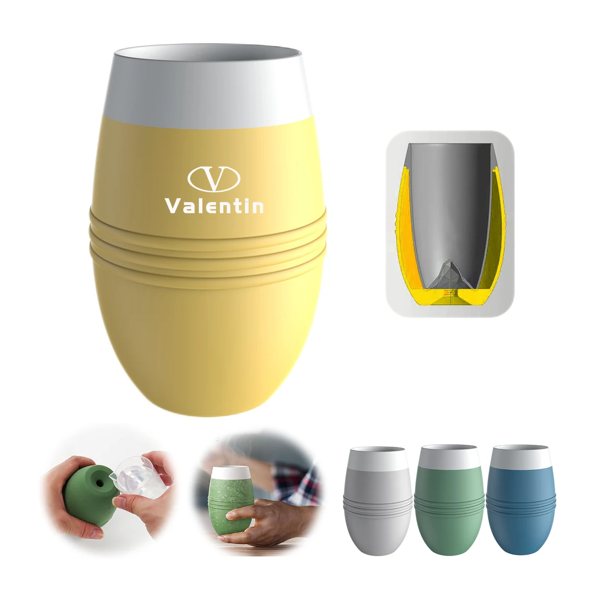 8.5Oz Silicone Cooler Cup 1