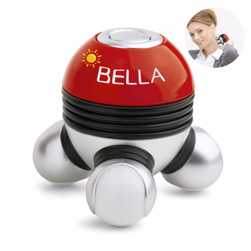 Mini Hand-Held Body Vibrating Massager With Led Light