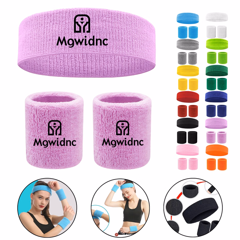 Wristbands Headbands Set