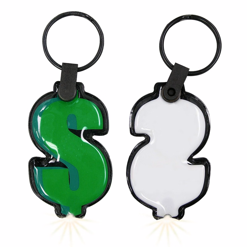 ShapeLights™ Color-A-Shape Key Ring Flashlight (Dollar Sign)
