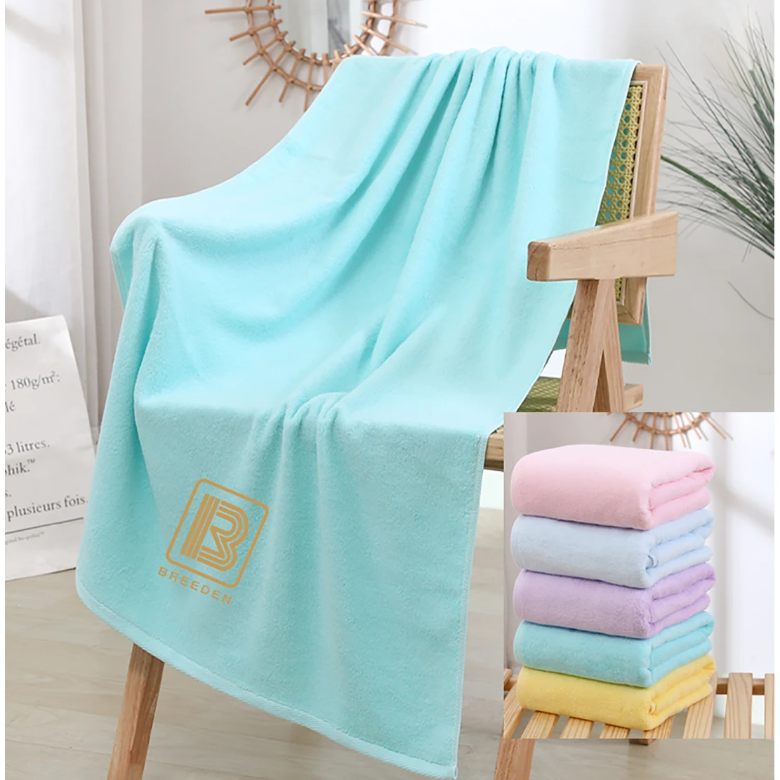 Pure Cotton Bath Towel 1