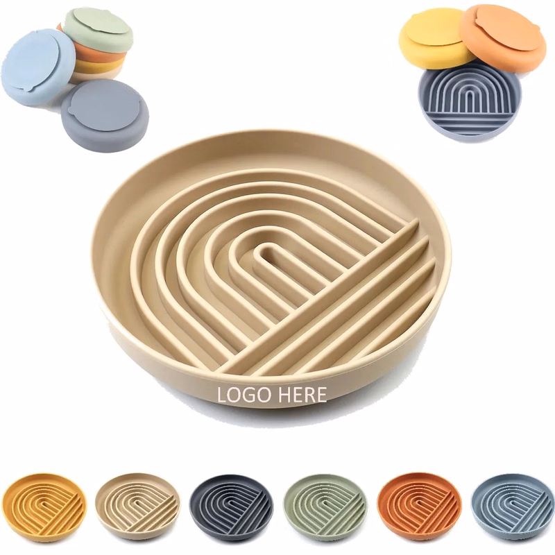 Silicone Puzzle Slow Feeder Bowl for Dogs