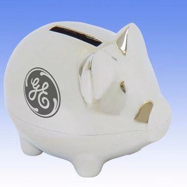 SMALL CHROME PIGGY BANK (SHINY SILVER)
