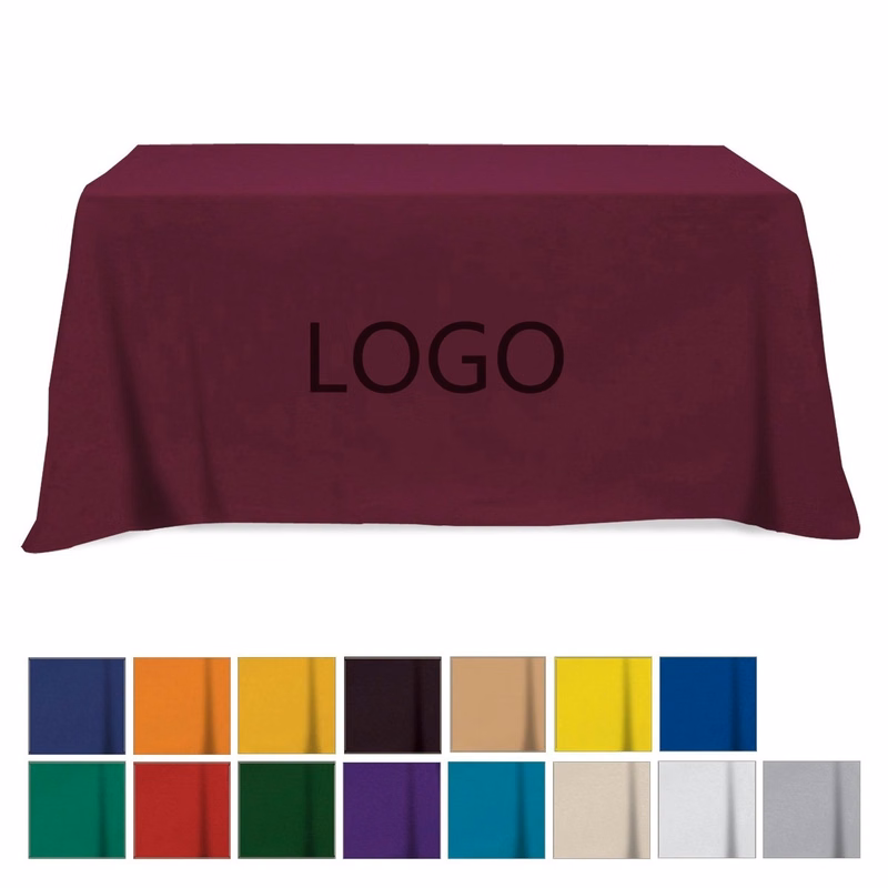 4-Sided Flat table cover - 6' STANDARD TABLE