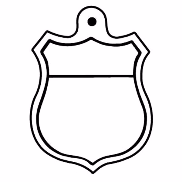 Shield 2 Key Tag - Spot Color