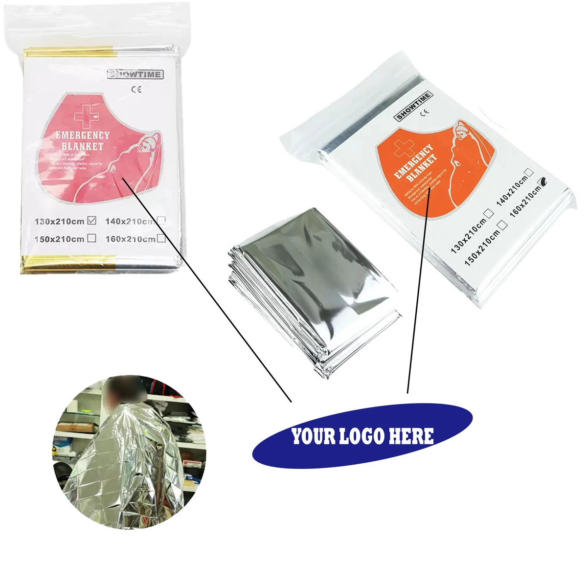 Compact Survival Thermal Blanket with Heat Retention 1