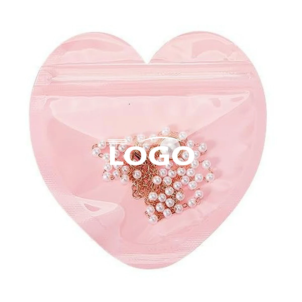 PVC Heart-Shaped Resealable Bags 1