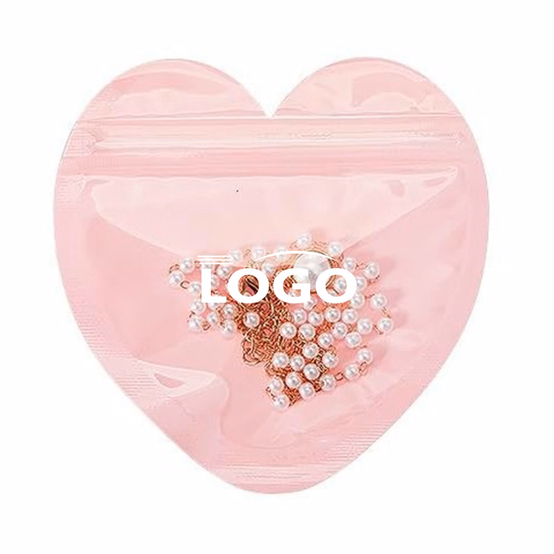PVC Heart-Shaped Resealable Bags