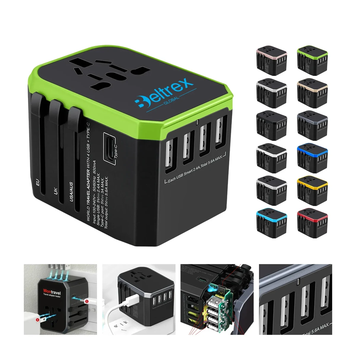 Smart Power Management Multi Port Charger 5.6A 1