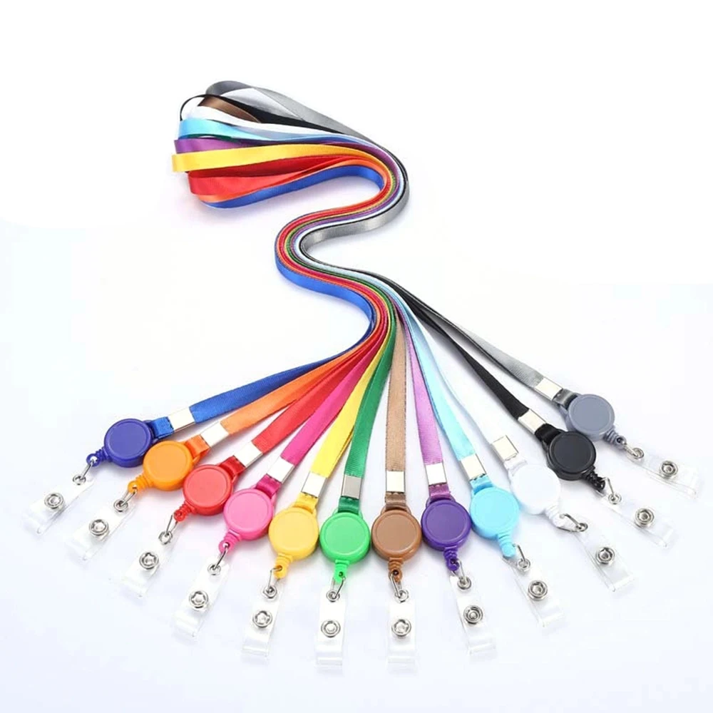 Polyester ID Lanyard with Retractable Badge Reel 1