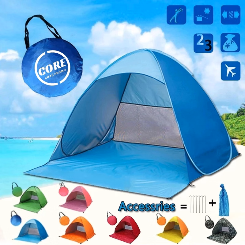Automatic Pop Up Beach Tent For 1-3 Person