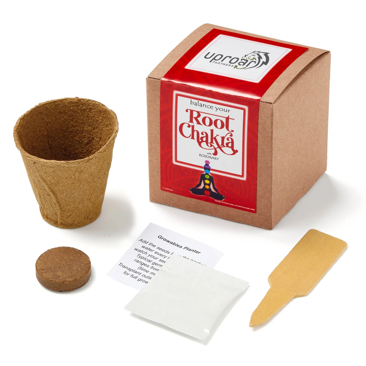 Root Chakra Growable in Kraft Gift Box 1
