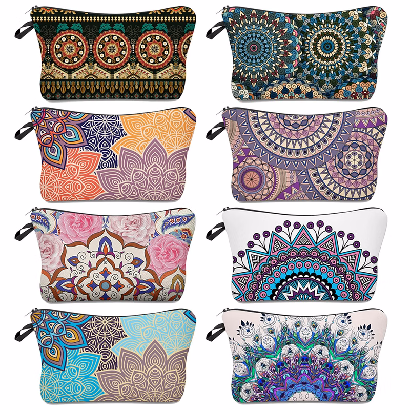 MOQ 50pcs Sublimated Cute Zippered Cosmetic Bag