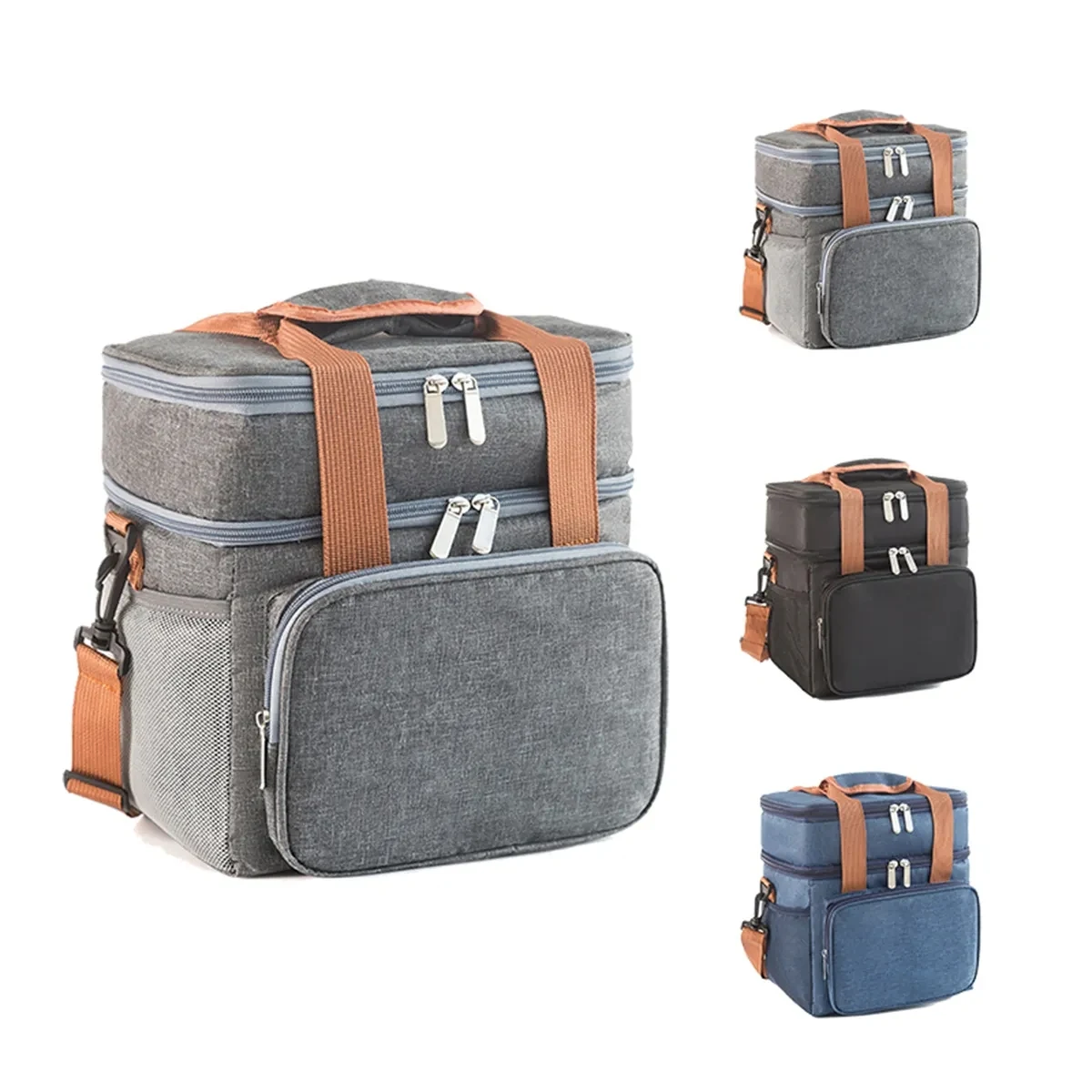 Double Deck Insulated Large Lunch Bag Cooler Box 1