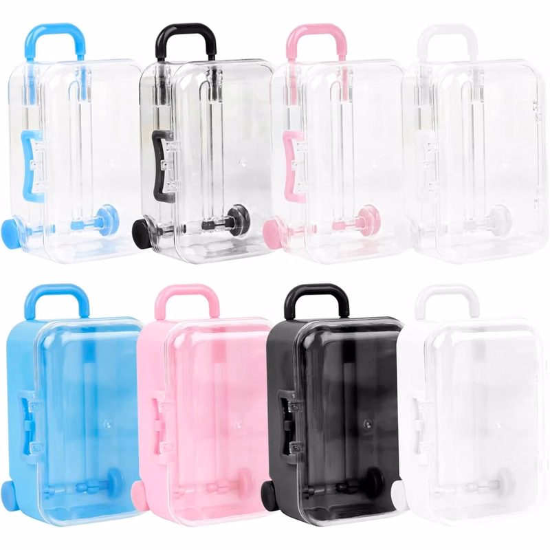 Mini Ultra-small Plastic Trolley case Storage Box