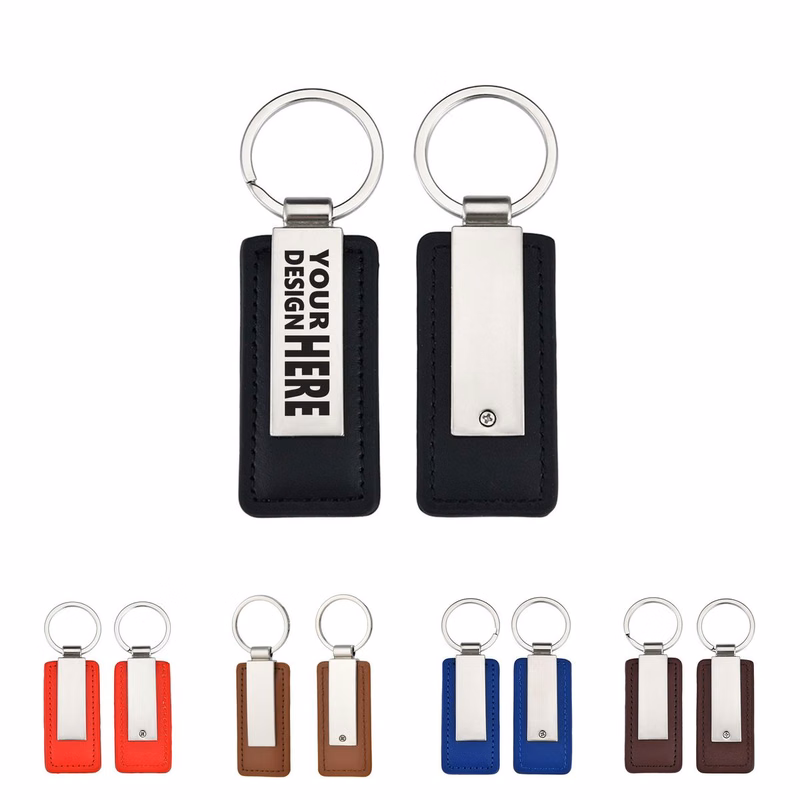 PU Leather Metal Key Ring