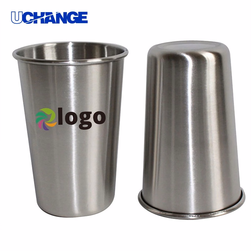 Custom Stainless Steel Pint Cup Container (16 Oz)