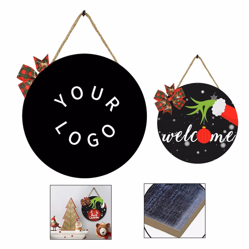 Wooden Welcome Plaque for Seasonal Decorations