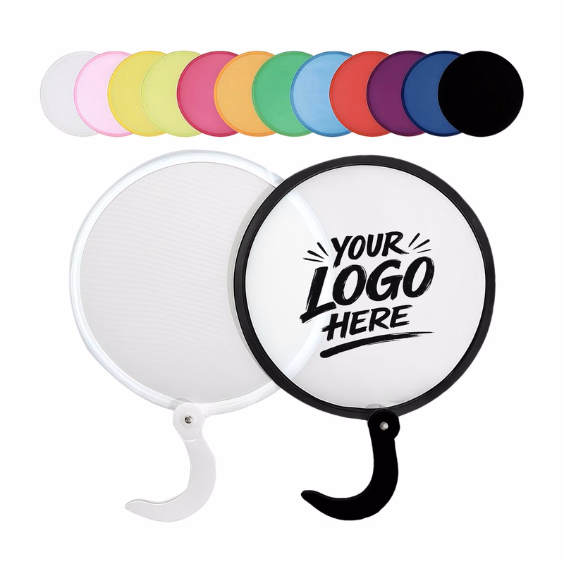 Portable Polyester Foldable Fan Toss Disc Promo Item