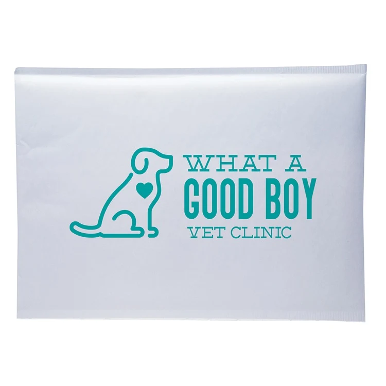 One Color White Paper Bubble Mailer (9.5" x 14.5') 1