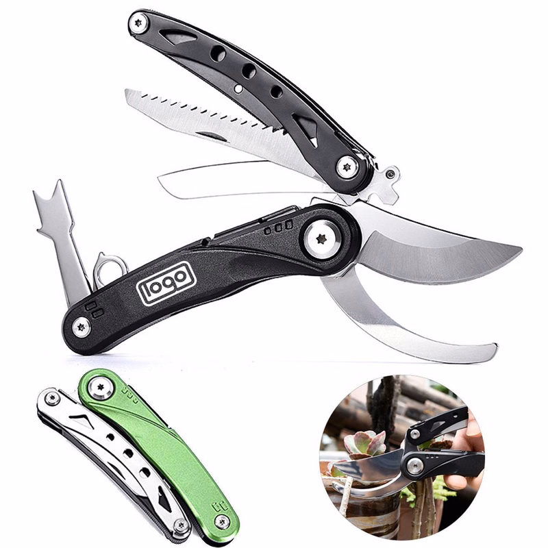 Gardening Multifunctional Stainless Steel Folding Scissors
