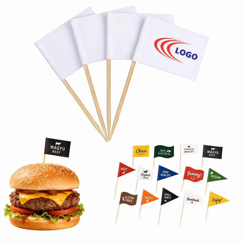 Custom Paper Toothpick Flag