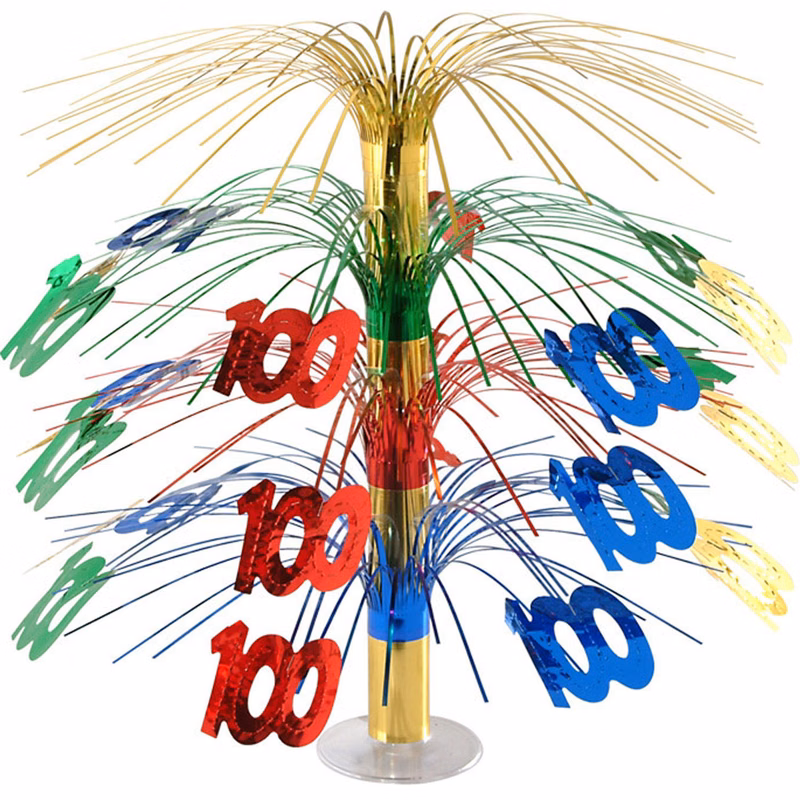 Number 100 Cascade Centerpiece