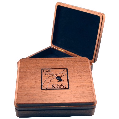 Wood Presentation Box, 7.5" x 6" x 2"