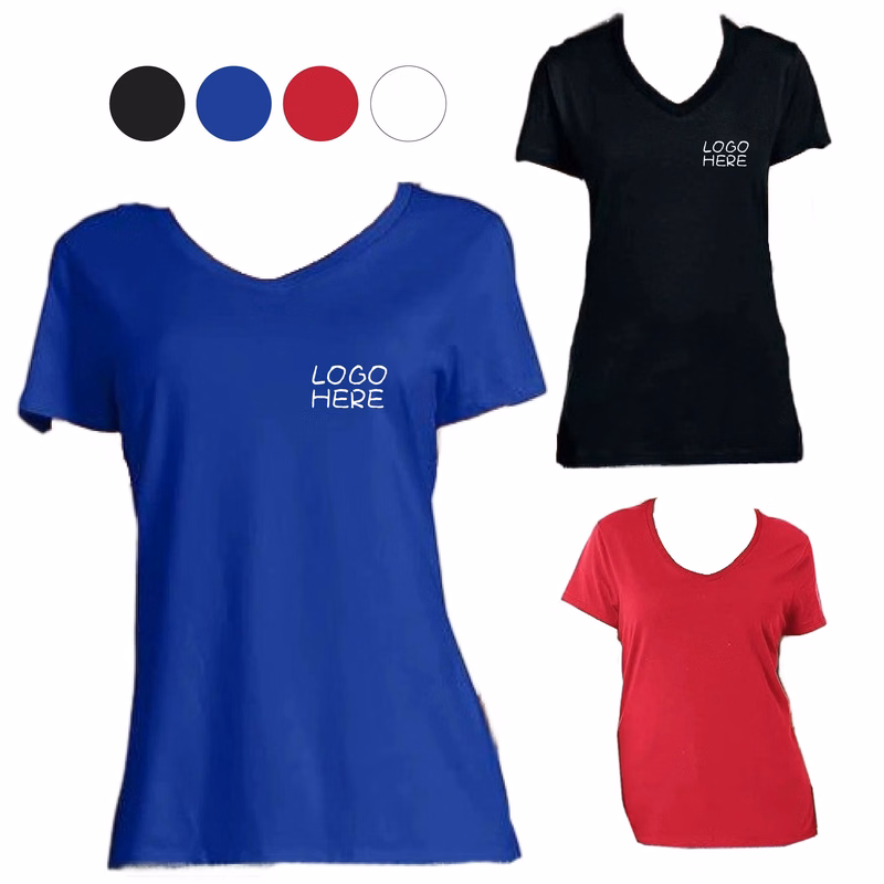 Women`s Short Sleeve V-Neck Shirt